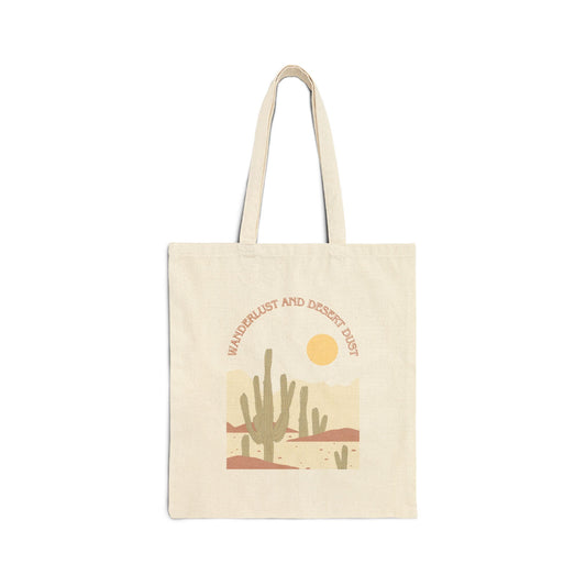 Desert Dust Cotton Canvas Tote Bag