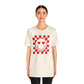 Checkered Smile- Red Short Sleeve