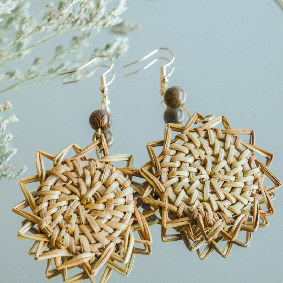 Rattan Earrings