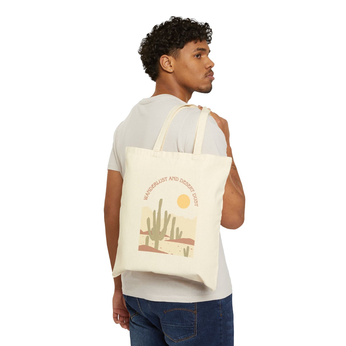 Desert Dust Cotton Canvas Tote Bag