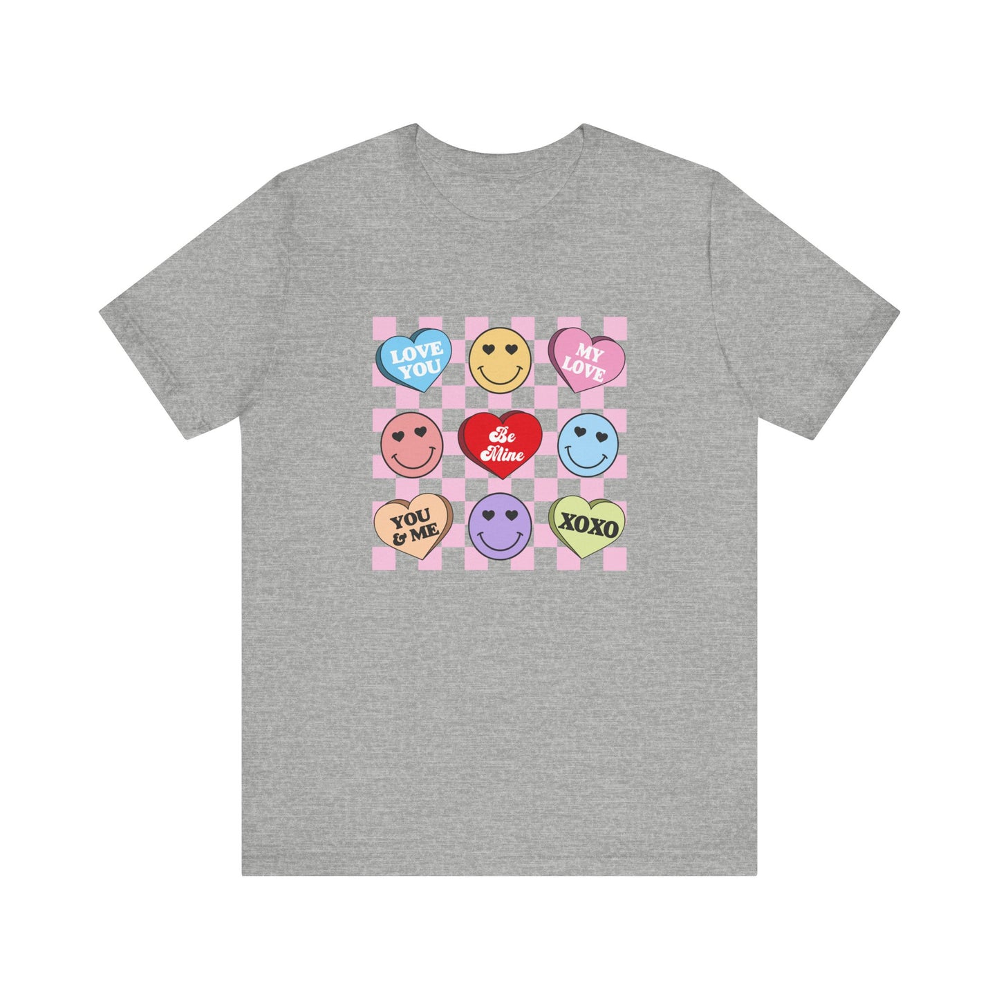 Checkered Conversation Heart- Graphic Tee