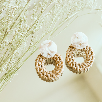 Rattan Earrings