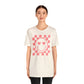 Heart Eyes Checkered Graphic Tee- Short Sleeve