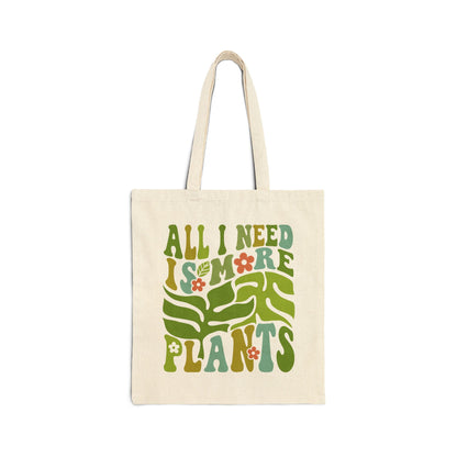 More Plants Cotton Tote Bag