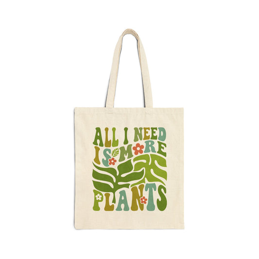 More Plants Cotton Tote Bag