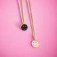 Smiley Face Necklace- Gold