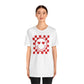 Checkered Smile- Red Short Sleeve