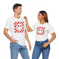 Checkered Smile- Red Short Sleeve