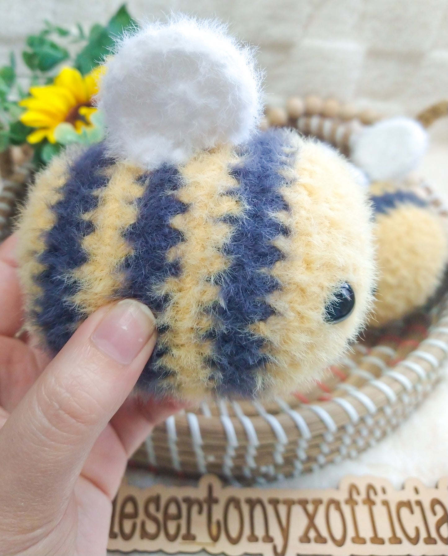 Fuzzy Bees- Handmade